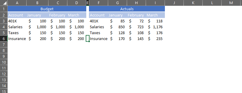 Index Match Excel