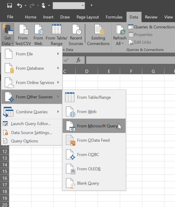 Excel SQL Query Three Ways | Excelerator.Solutions