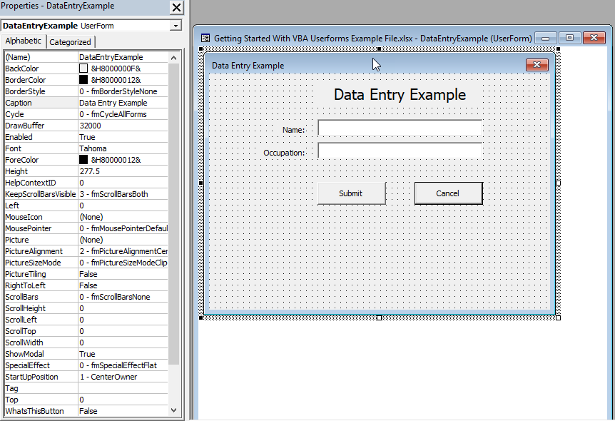 How To Create Userform In Excel Vba